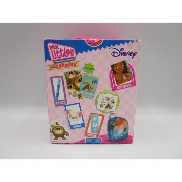 Real Littles Backpack Disney Moana With 6 Mini Real Stationery Surprises - Picture 2 of 3